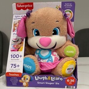 Fisher-Price Laugh & Learn Smart Stages Sis - Brown and Pink